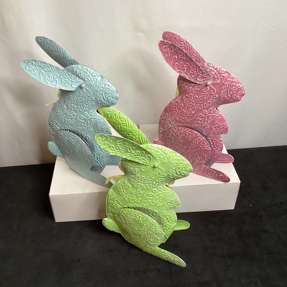 Embossed Metal Rabbits - Picture 3 of 3